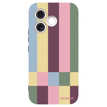 Picasee silikonowe czarne etui na Honor 600 Lite - Lobby tiles