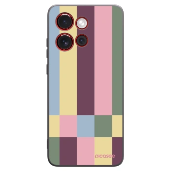 Picasee silikonowe czarne etui na Motorola Edge 60 Neo 5G - Lobby tiles