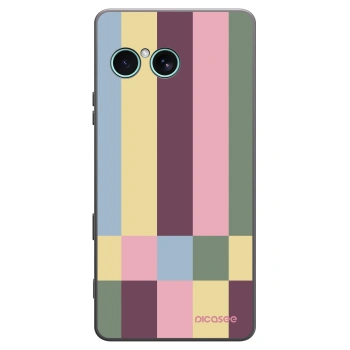 Picasee silikonowe czarne etui na Sony Xperia 10 VII - Lobby tiles