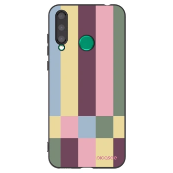 Picasee silikonowe czarne etui na Honor 20 Lite - Lobby tiles