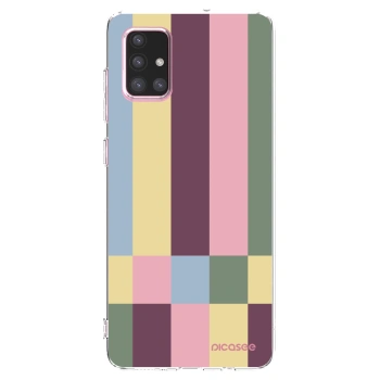 Picasee silikonowe przeźroczyste etui na Samsung Galaxy A71 A715F - Lobby tiles
