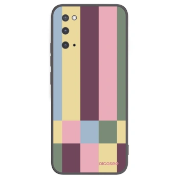 Picasee silikonowe czarne etui na Samsung Galaxy S20 G980F - Lobby tiles