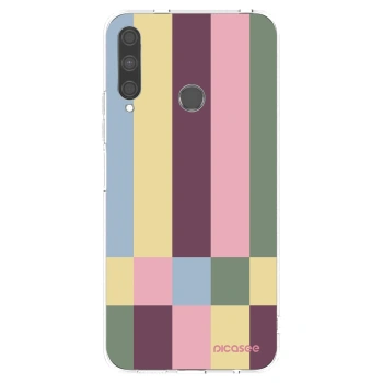 Picasee silikonowe przeźroczyste etui na Huawei P40 Lite E - Lobby tiles