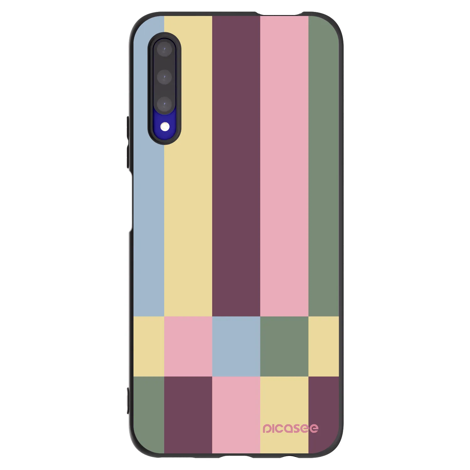 Picasee silikonowe czarne etui na Honor 9X Pro - Lobby tiles