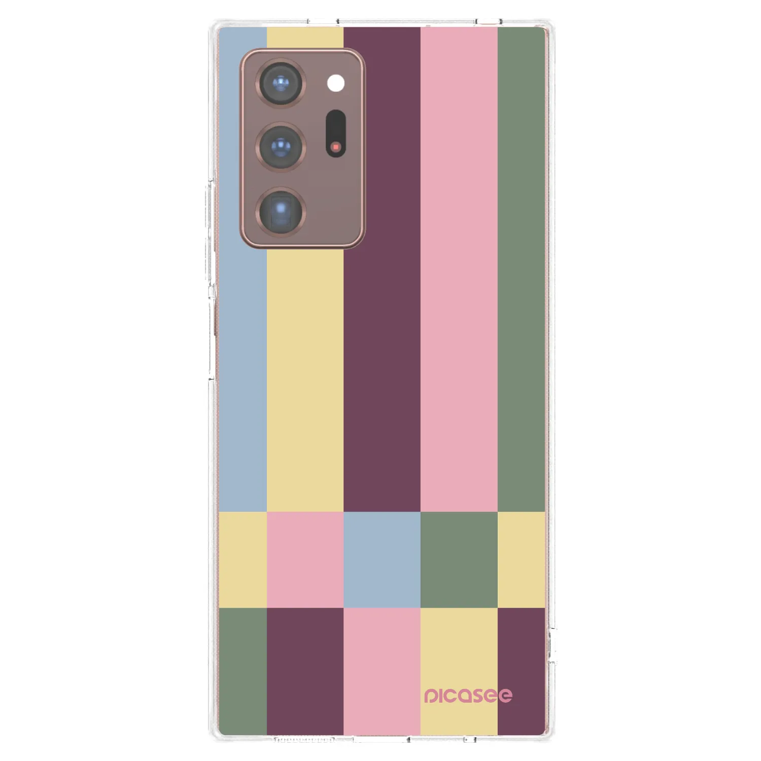 Picasee silikonowe przeźroczyste etui na Samsung Galaxy Note 20 Ultra - Lobby tiles