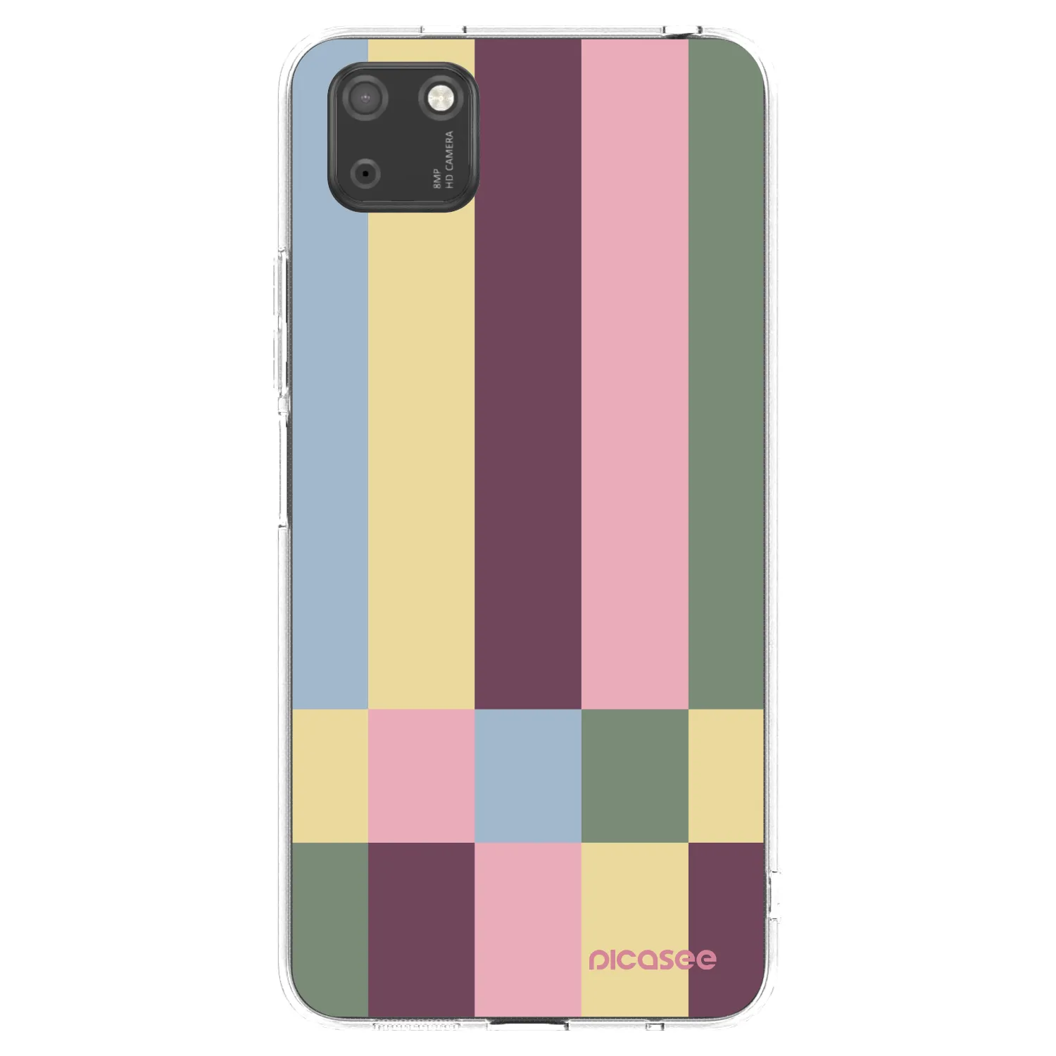 Picasee silikonowe przeźroczyste etui na Huawei Y5P - Lobby tiles