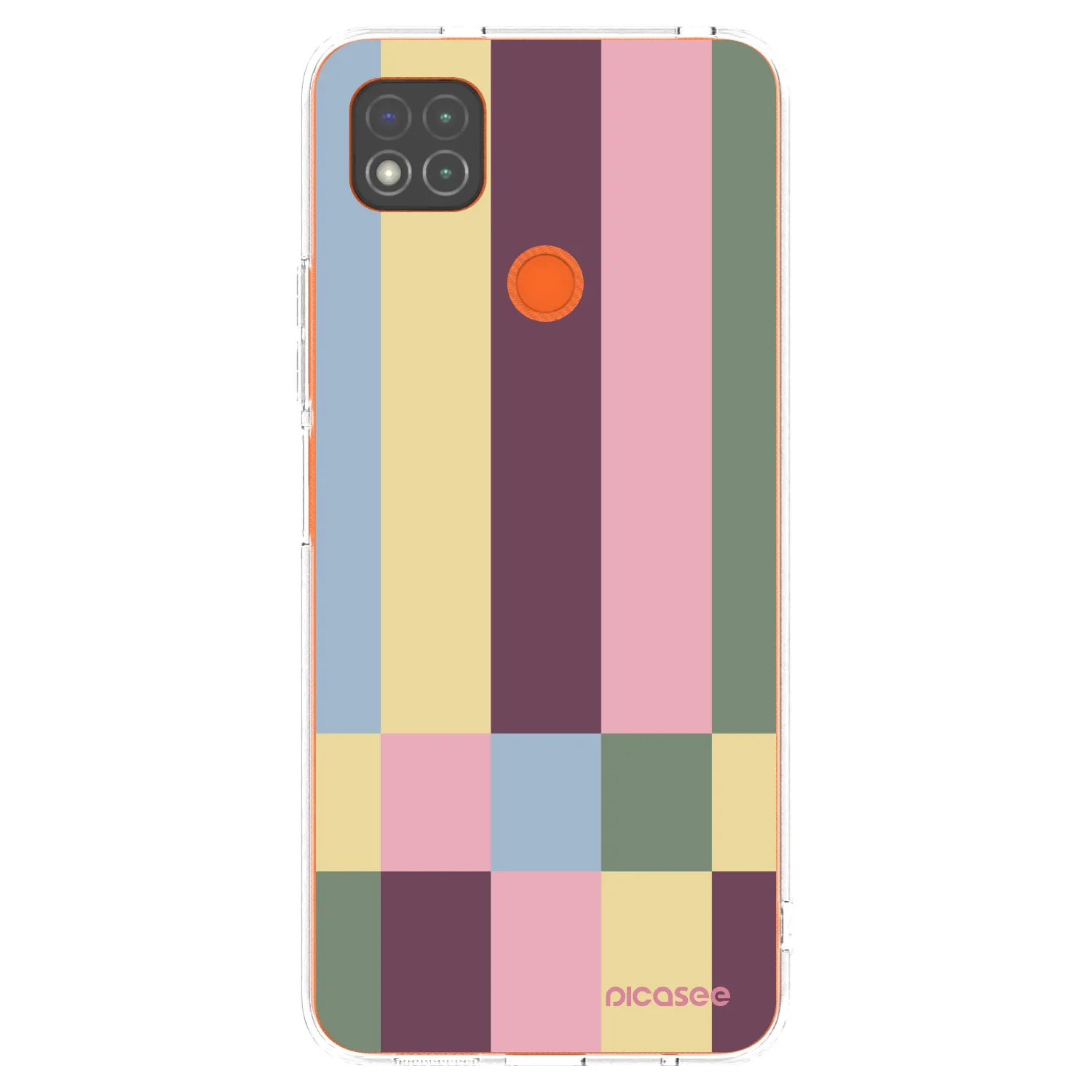 Picasee silikonowe przeźroczyste etui na Xiaomi Redmi 9C - Lobby tiles