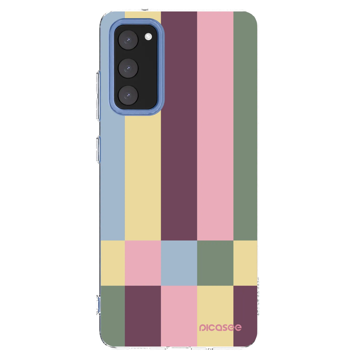 Picasee silikonowe przeźroczyste etui na Samsung Galaxy S20 FE - Lobby tiles