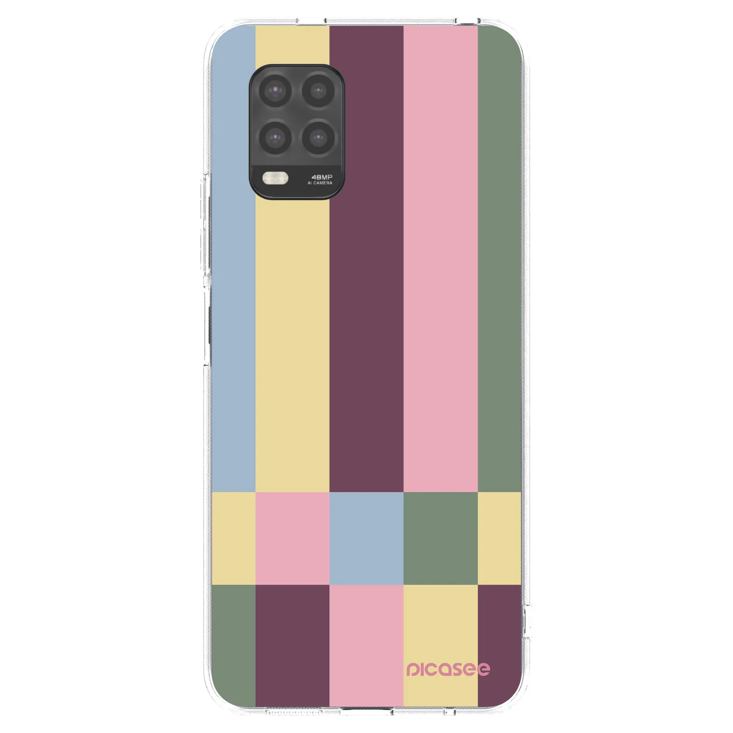 Picasee silikonowe przeźroczyste etui na Xiaomi Mi 10 Lite - Lobby tiles