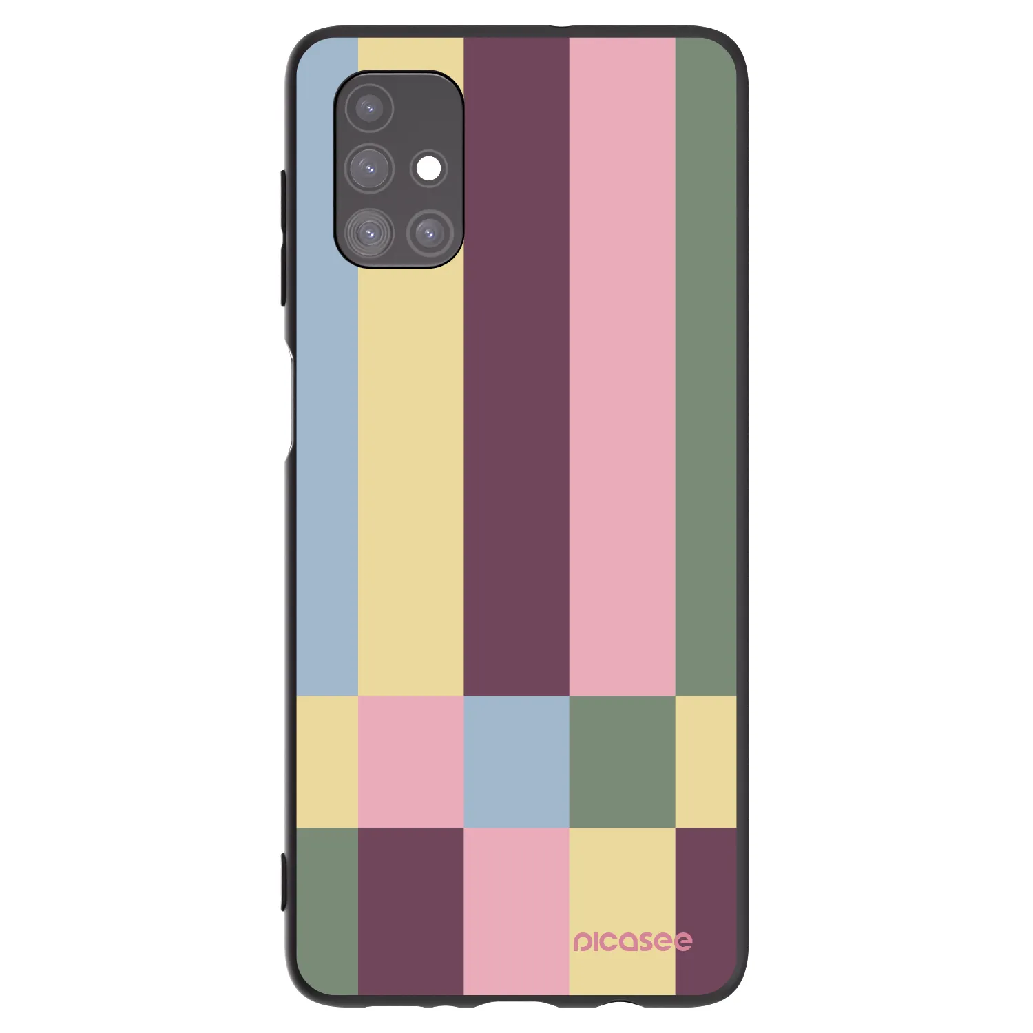 Picasee silikonowe czarne etui na Samsung Galaxy M51 M515F - Lobby tiles