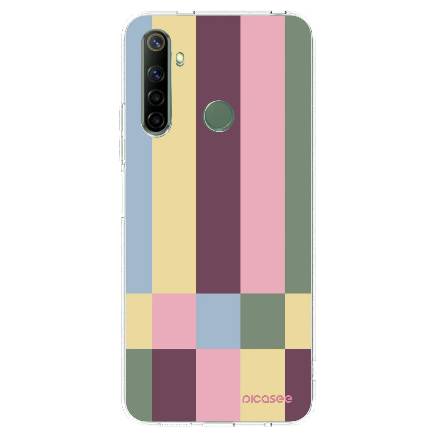 Picasee silikonowe przeźroczyste etui na Realme 6i - Lobby tiles