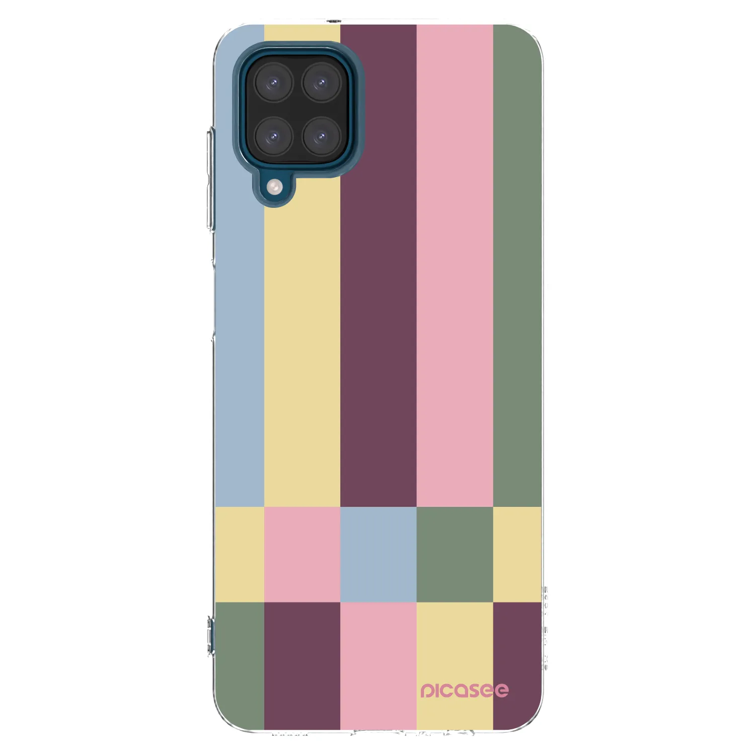 Picasee silikonowe przeźroczyste etui na Samsung Galaxy A12 A125F - Lobby tiles
