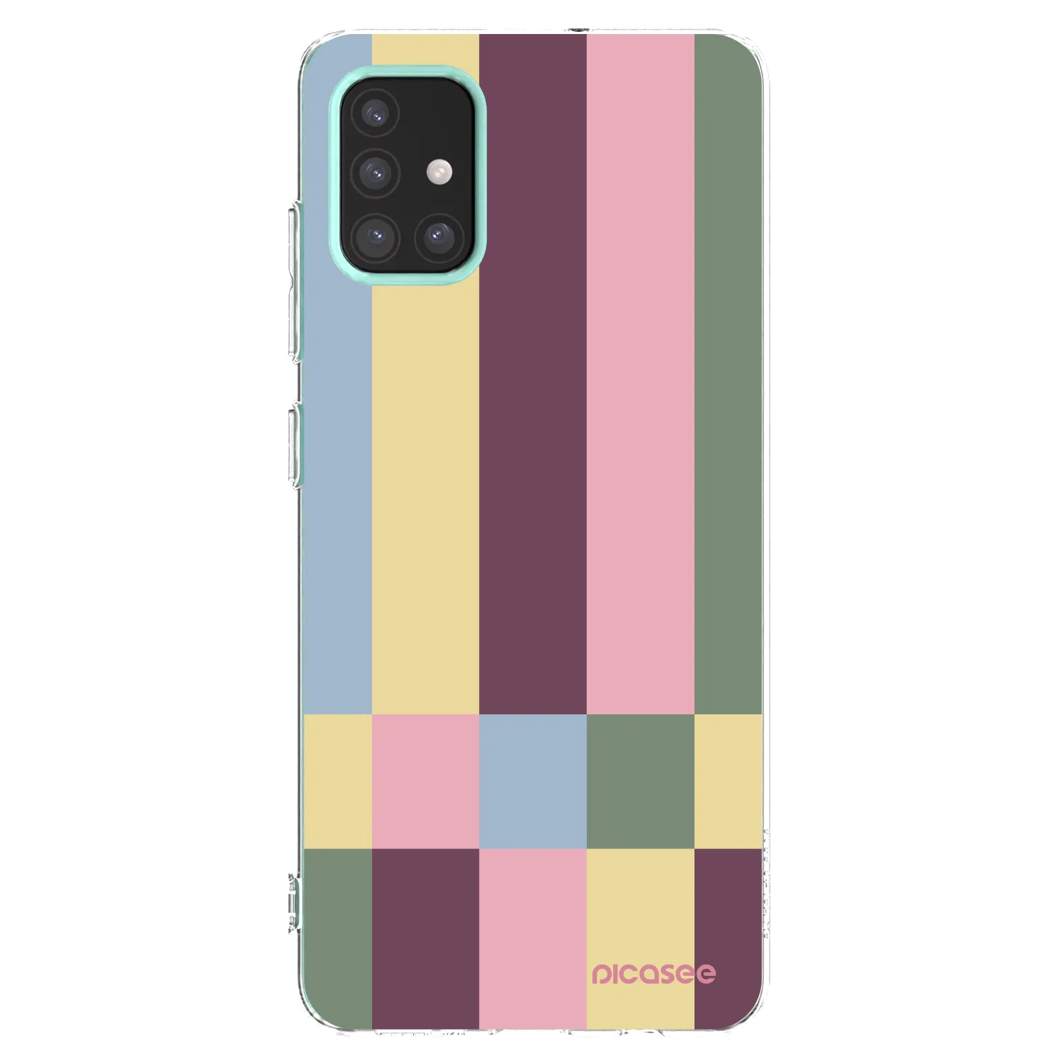 Picasee silikonowe przeźroczyste etui na Samsung Galaxy M31s - Lobby tiles