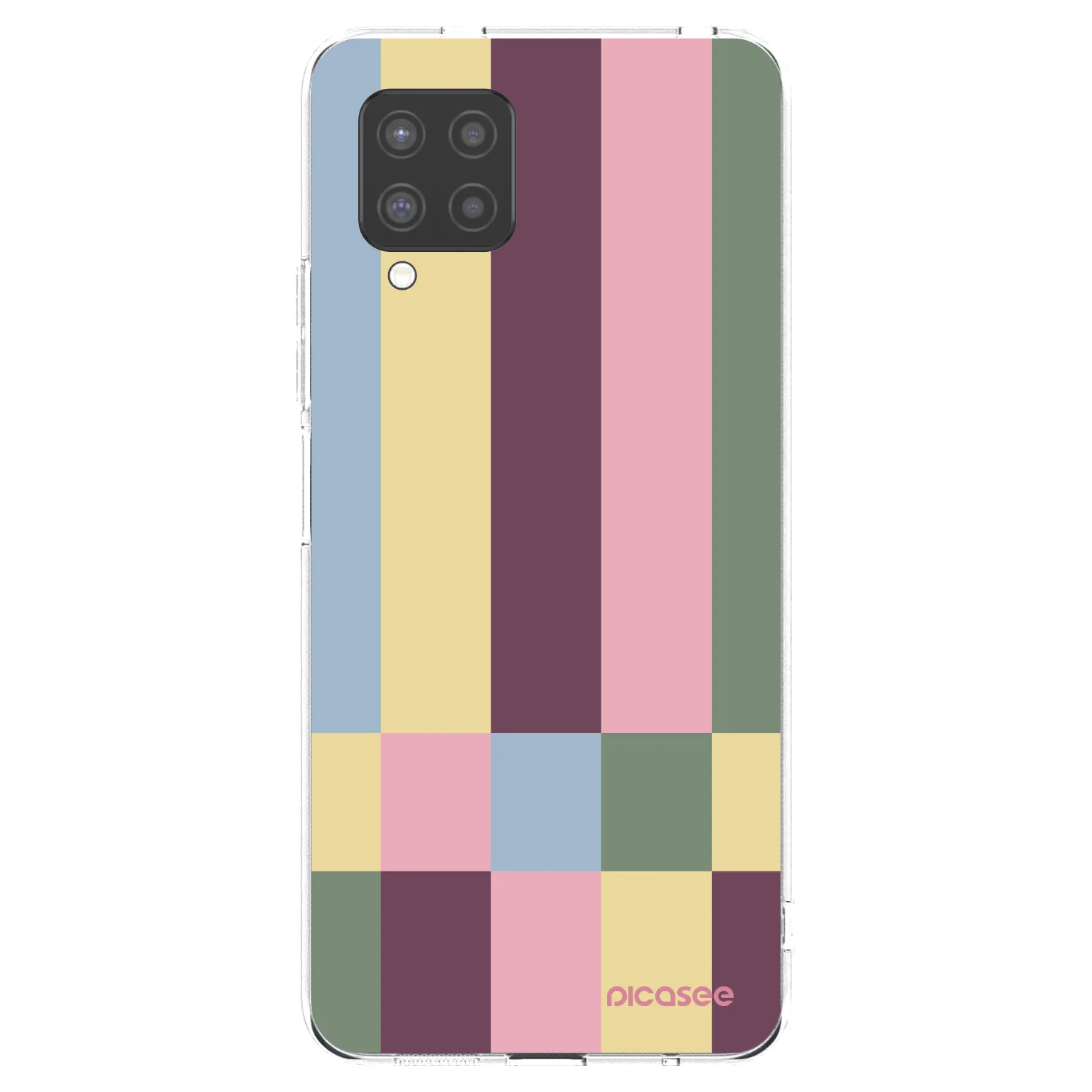Picasee silikonowe przeźroczyste etui na Samsung Galaxy A42 A426B - Lobby tiles