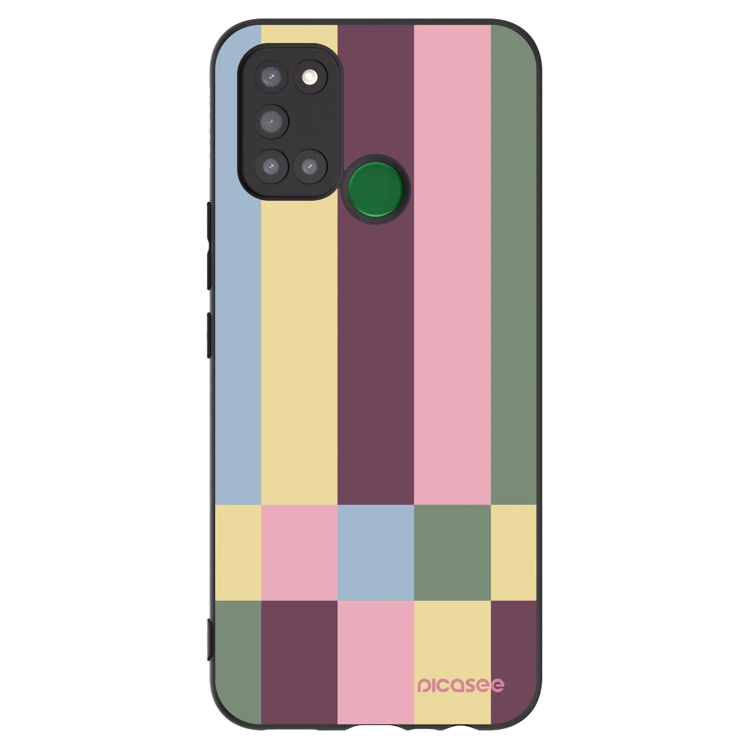 Picasee silikonowe czarne etui na Realme 7i - Lobby tiles