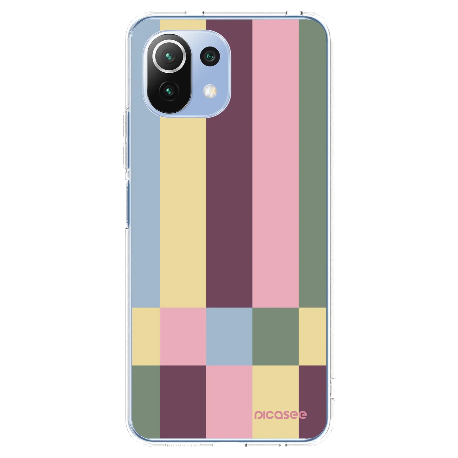 Picasee silikonowe przeźroczyste etui na Xiaomi Mi 11 Lite - Lobby tiles