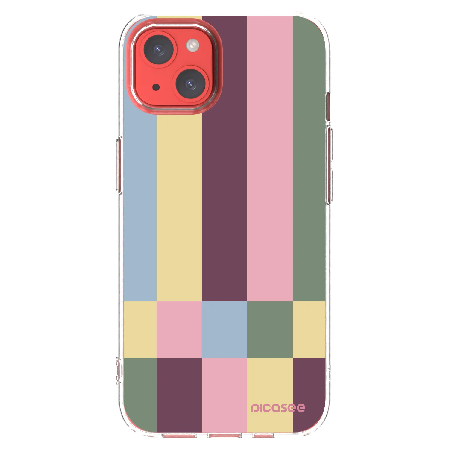 Picasee silikonowe przeźroczyste etui na Apple iPhone 13 - Lobby tiles