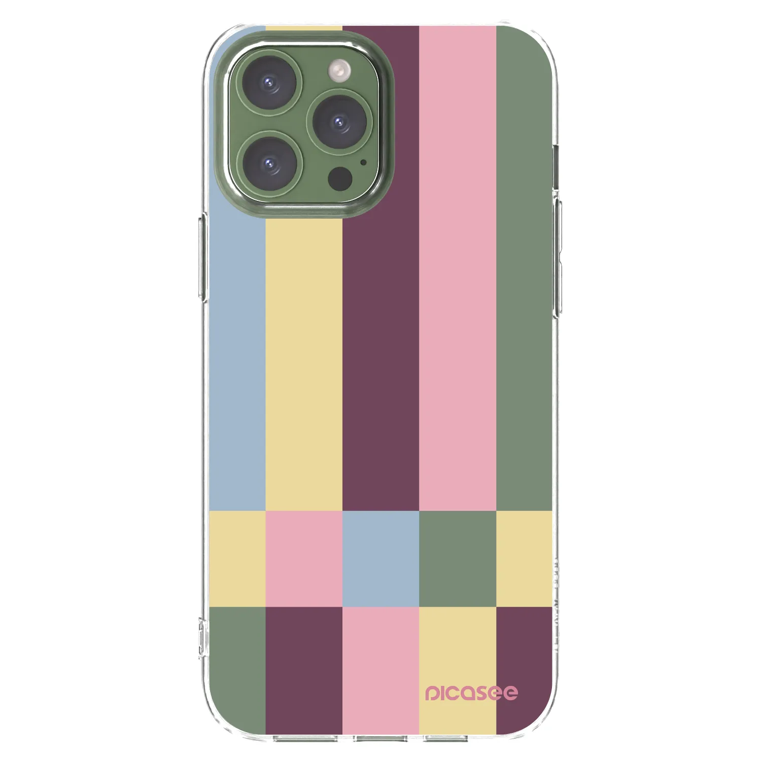 Picasee silikonowe przeźroczyste etui na Apple iPhone 13 Pro Max - Lobby tiles