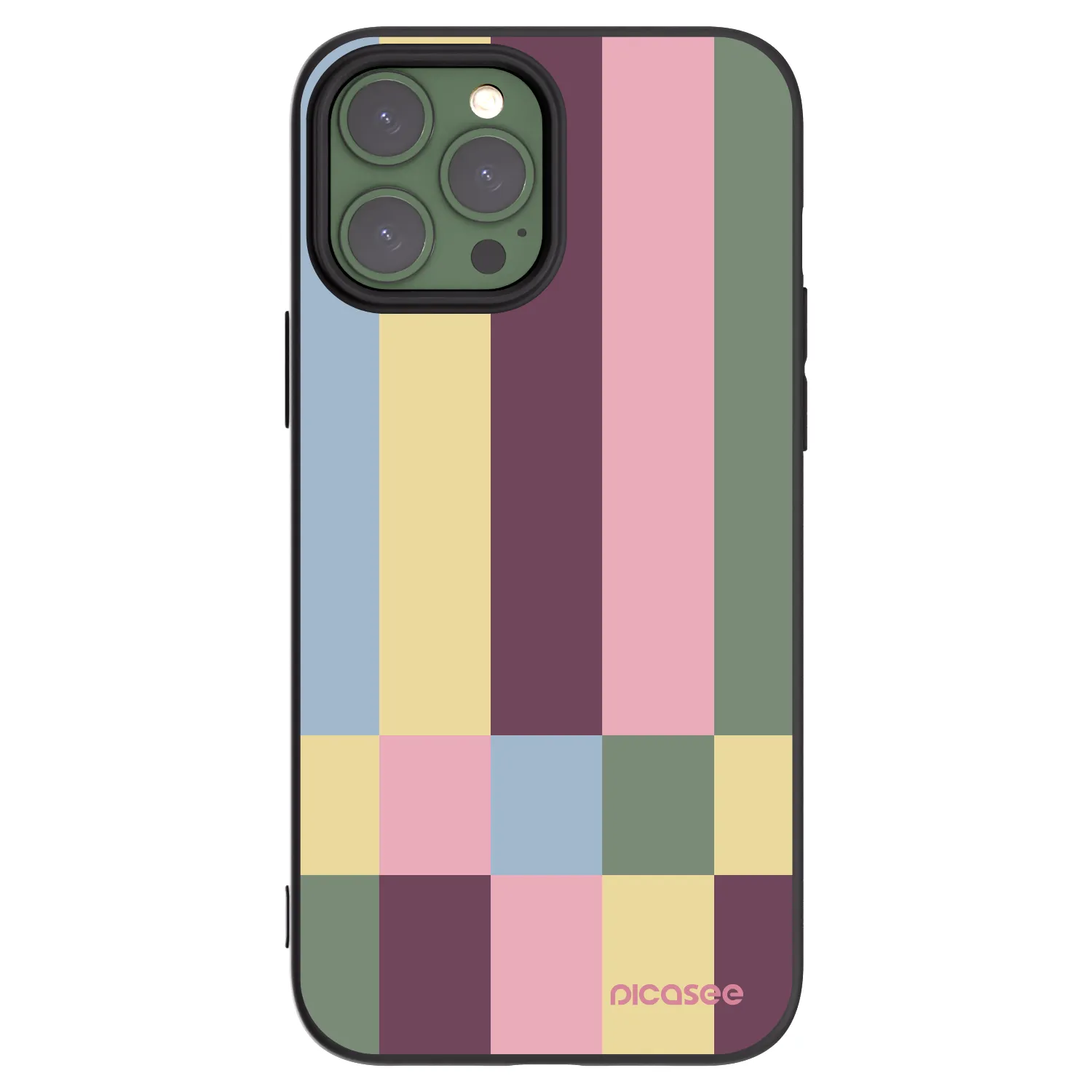Picasee silikonowe czarne etui na Apple iPhone 13 Pro Max - Lobby tiles