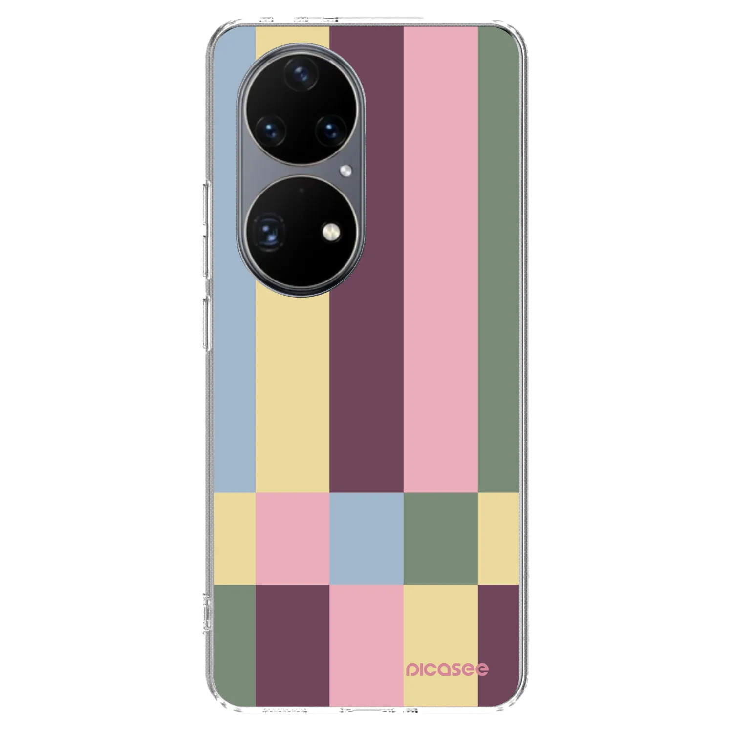 Picasee silikonowe przeźroczyste etui na Huawei P50 - Lobby tiles