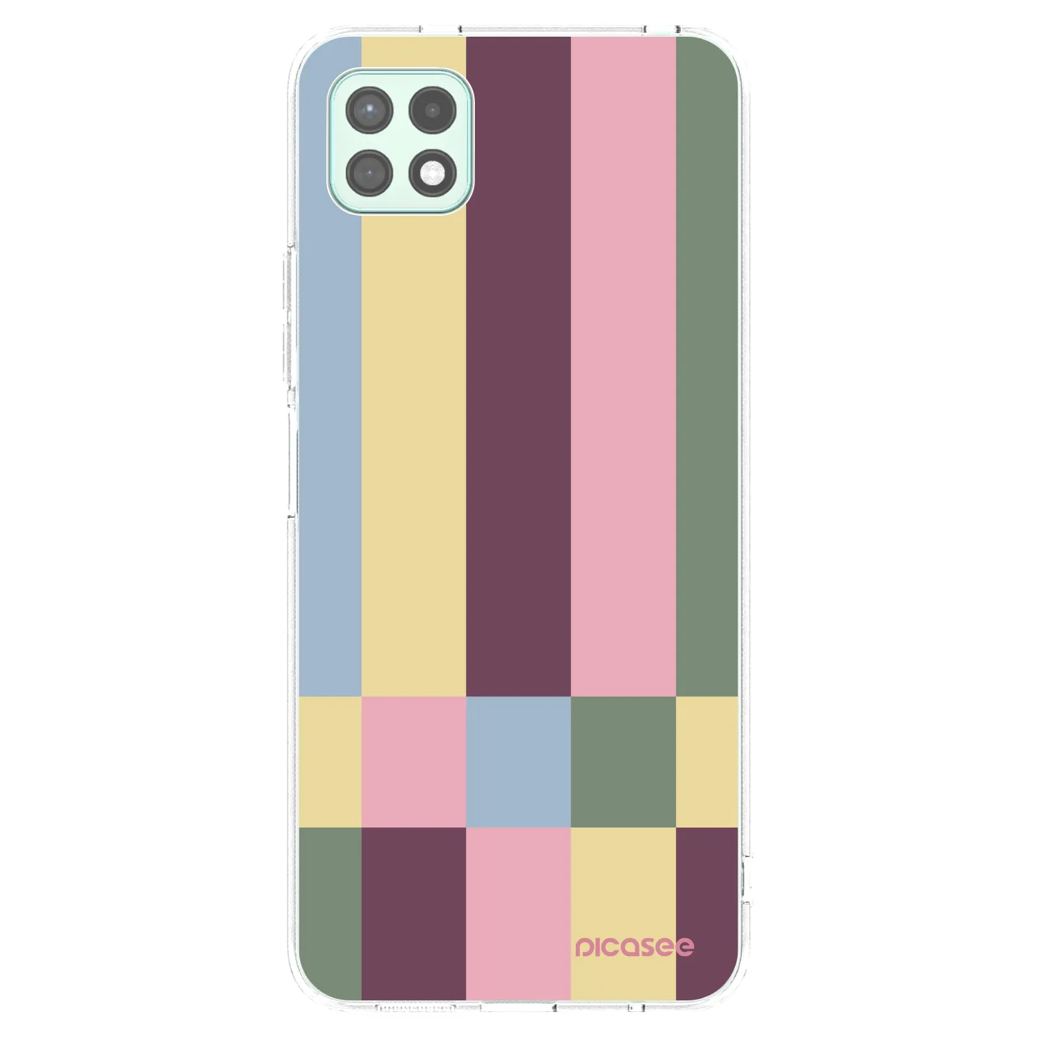 Picasee silikonowe przeźroczyste etui na Samsung Galaxy A22 A226B 5G - Lobby tiles