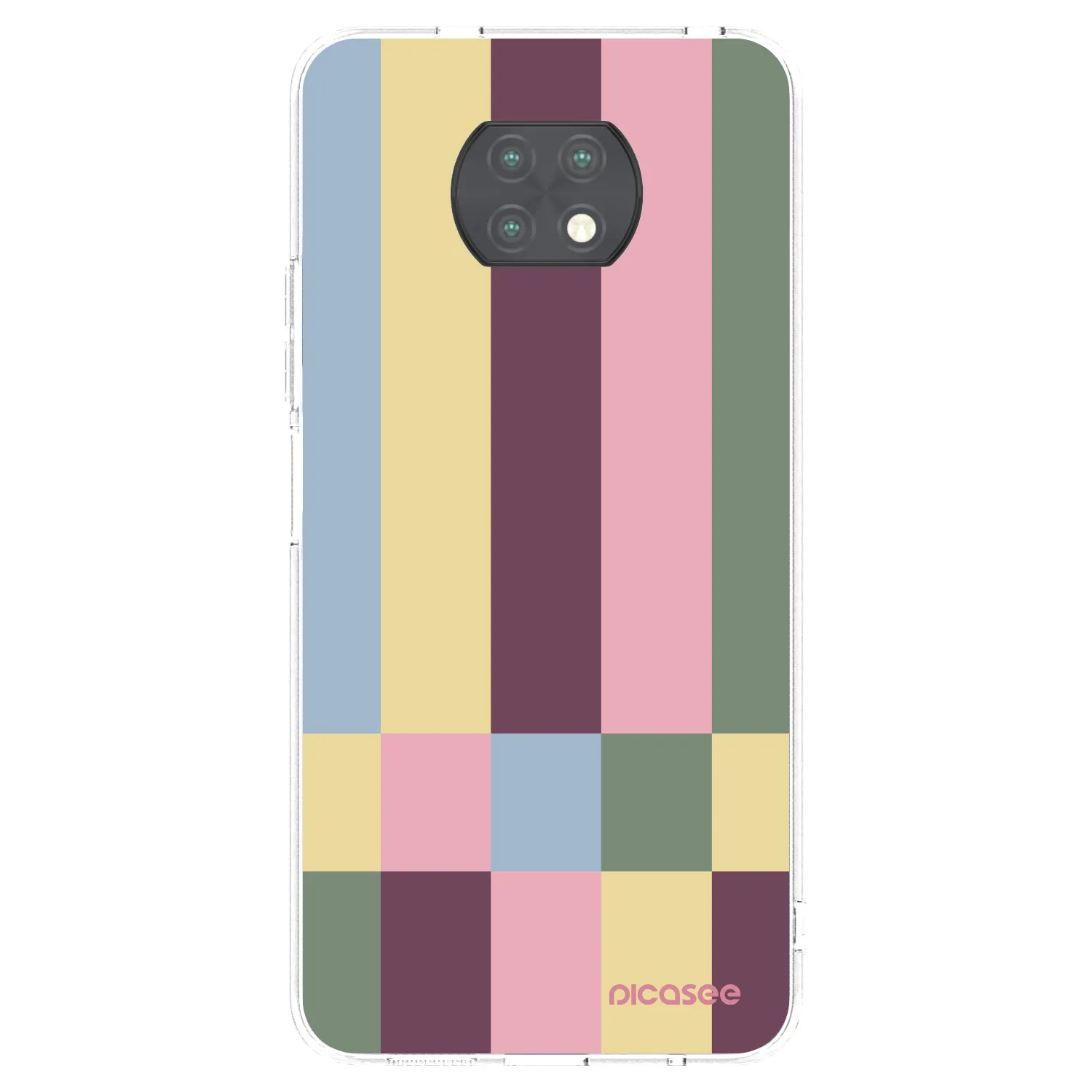 Picasee silikonowe przeźroczyste etui na Xiaomi Redmi Note 9T - Lobby tiles