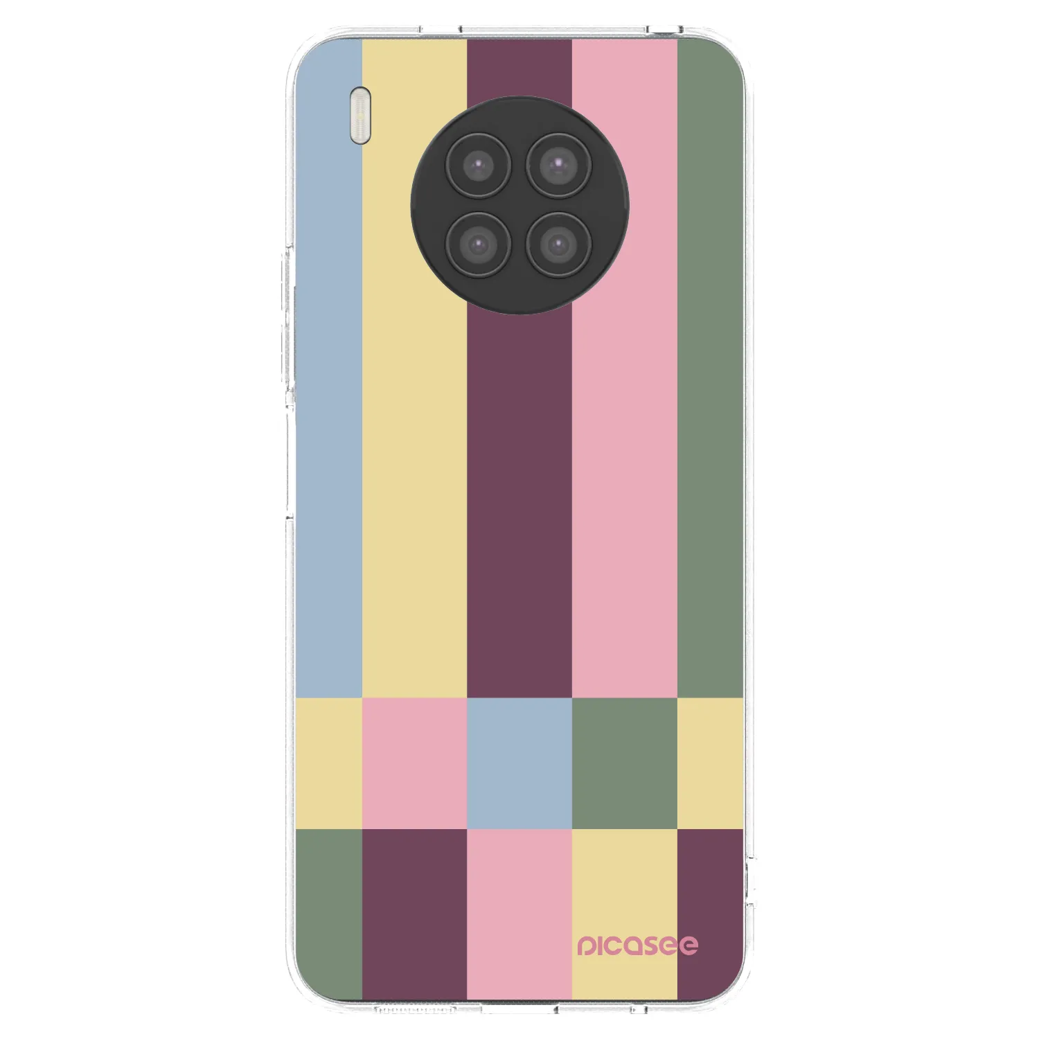 Picasee silikonowe przeźroczyste etui na Huawei Nova 8i - Lobby tiles