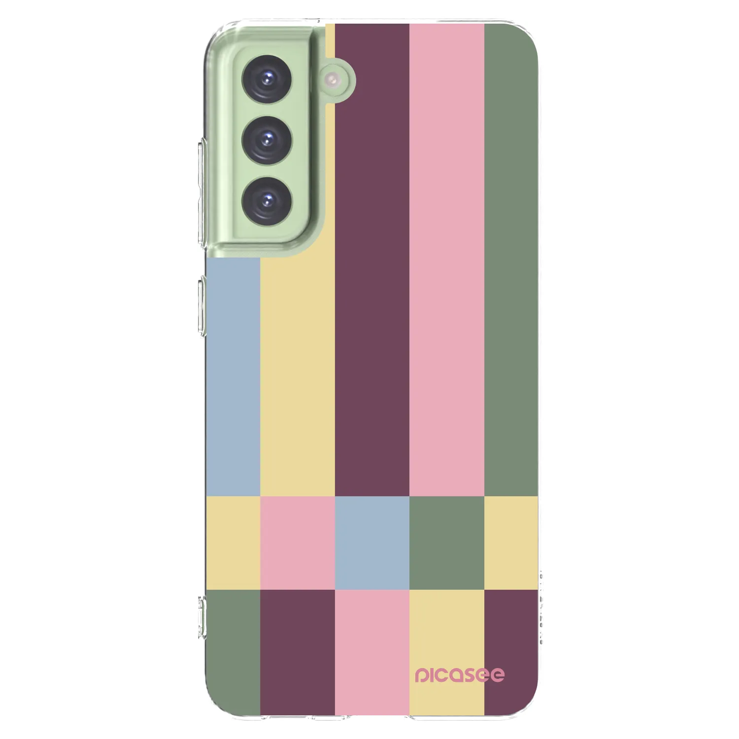 Picasee silikonowe przeźroczyste etui na Samsung Galaxy S21 FE 5G - Lobby tiles