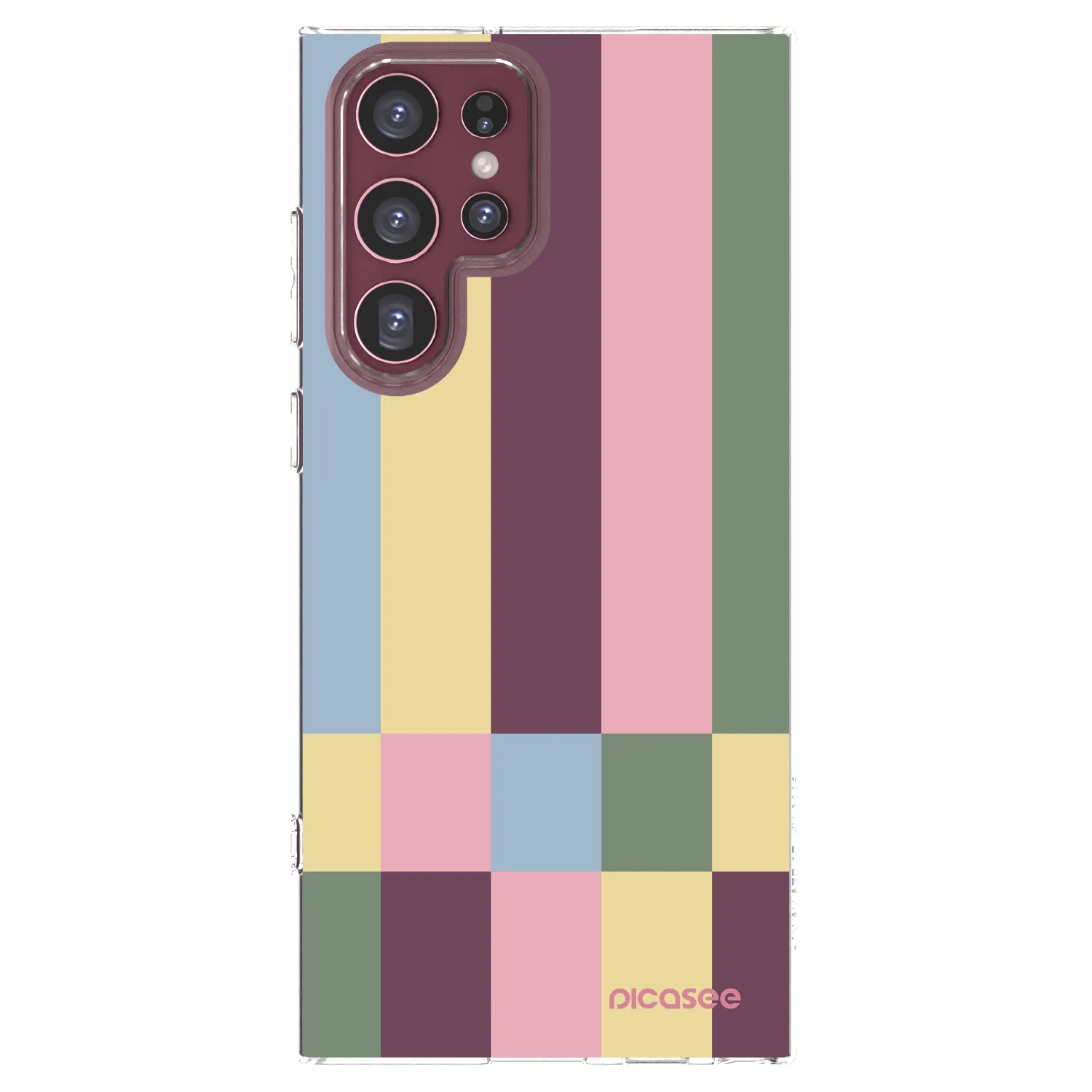 Picasee silikonowe przeźroczyste etui na Samsung Galaxy S22 Ultra 5G - Lobby tiles