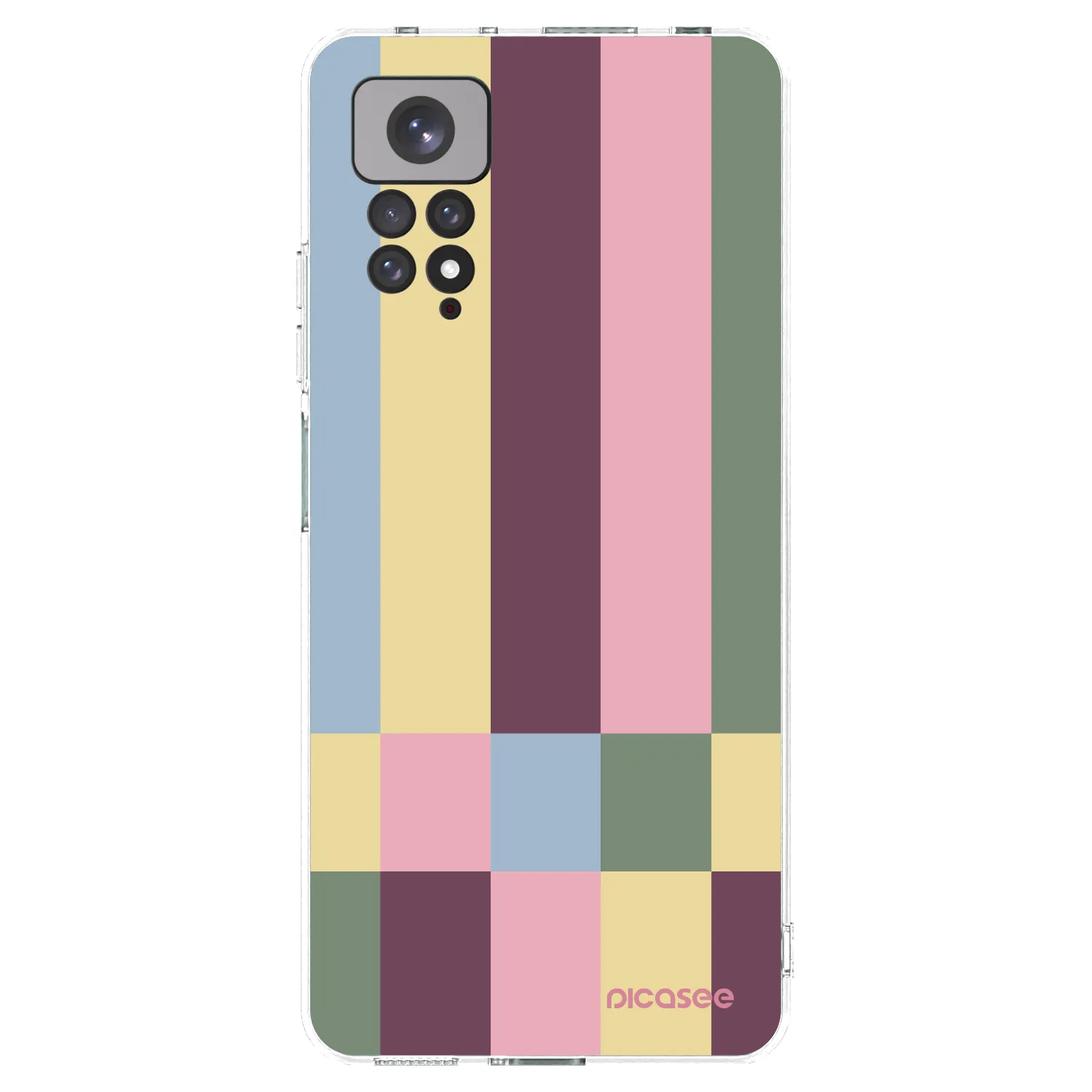 Picasee silikonowe przeźroczyste etui na Xiaomi Redmi Note 11S 4G - Lobby tiles
