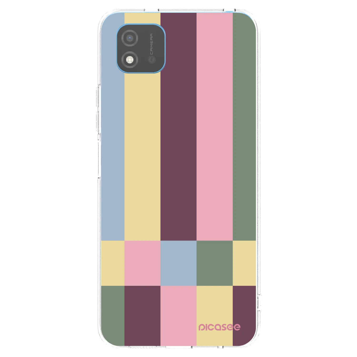Picasee silikonowe przeźroczyste etui na Realme C11 (2021) - Lobby tiles