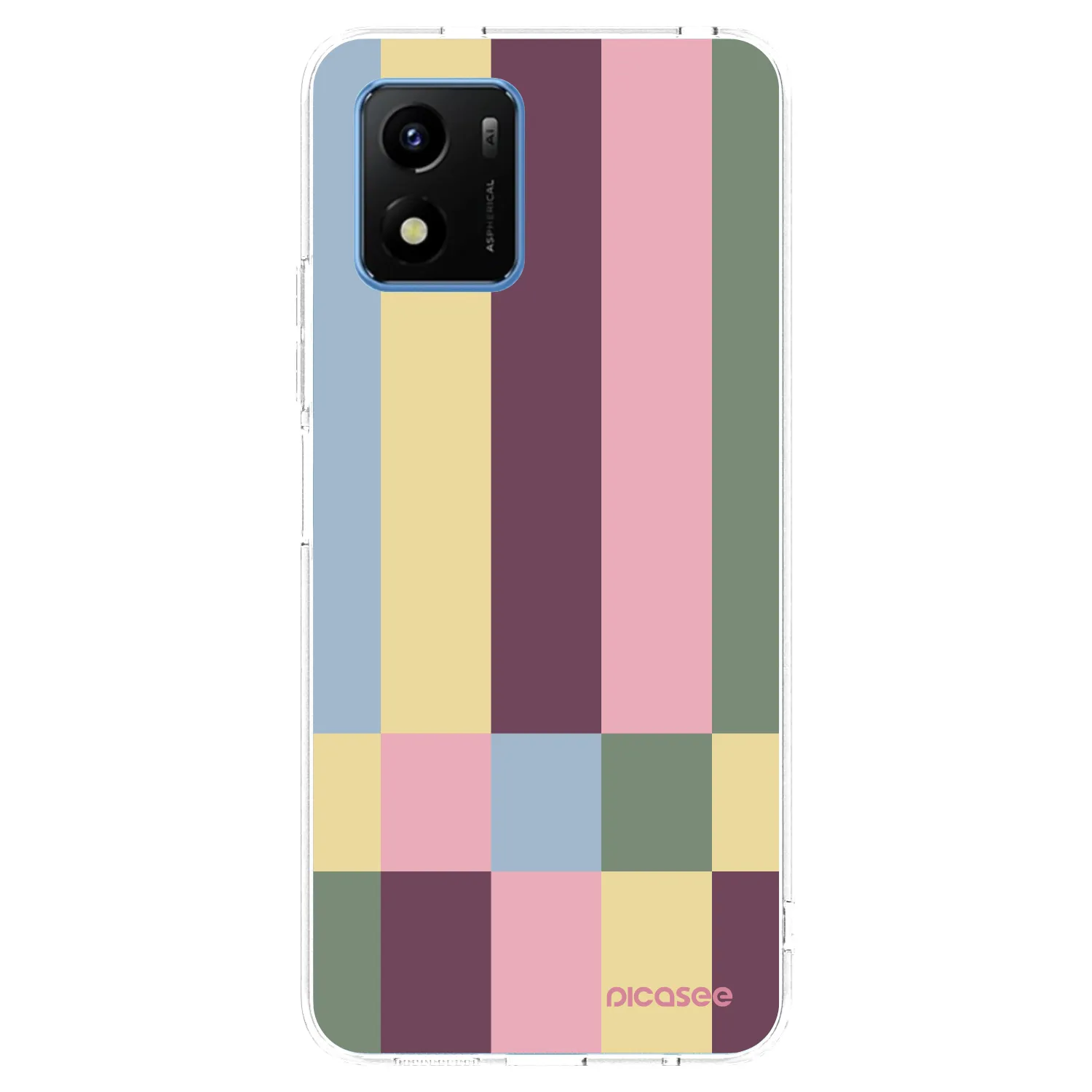 Picasee silikonowe przeźroczyste etui na Vivo Y01 - Lobby tiles