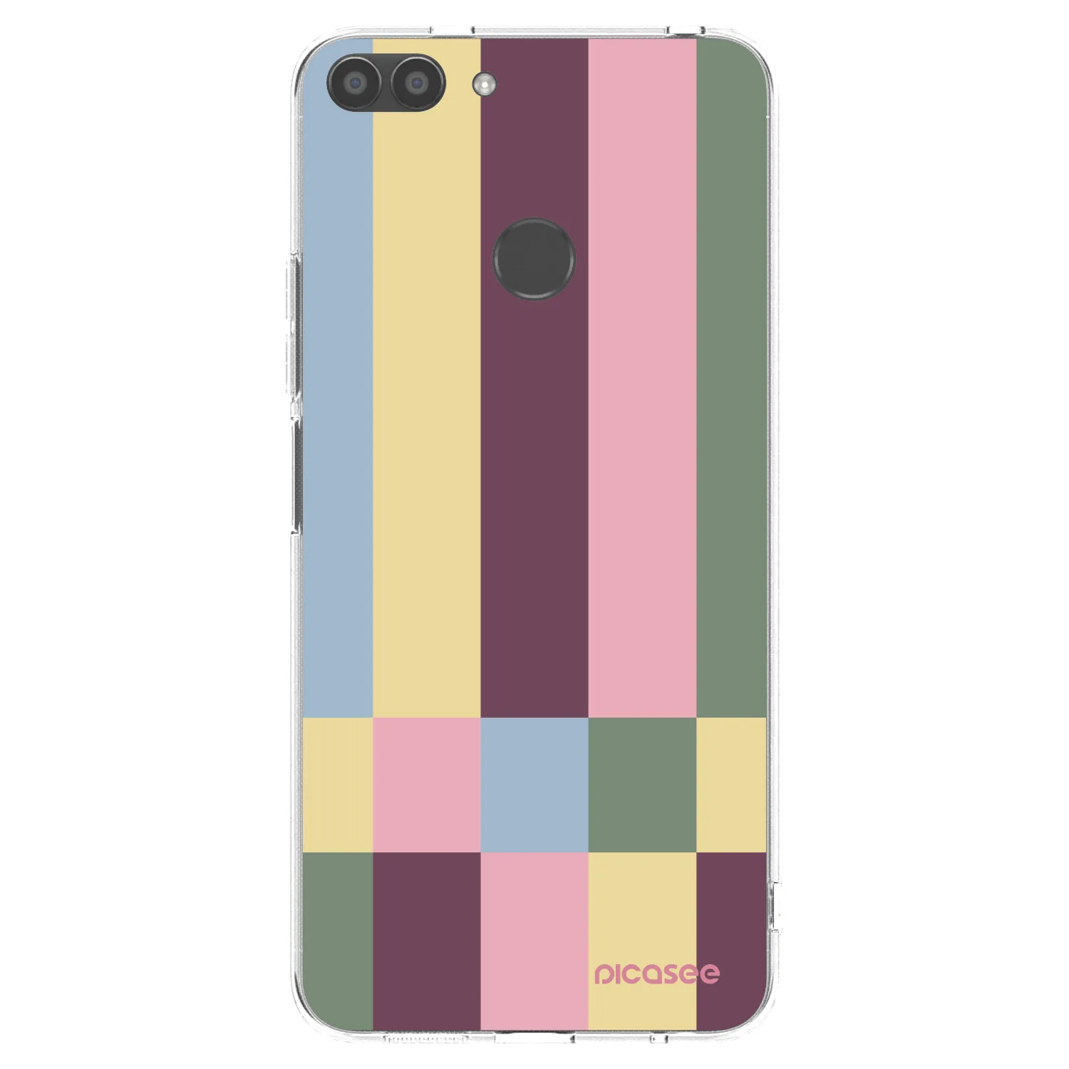 Picasee silikonowe przeźroczyste etui na Huawei P Smart - Lobby tiles