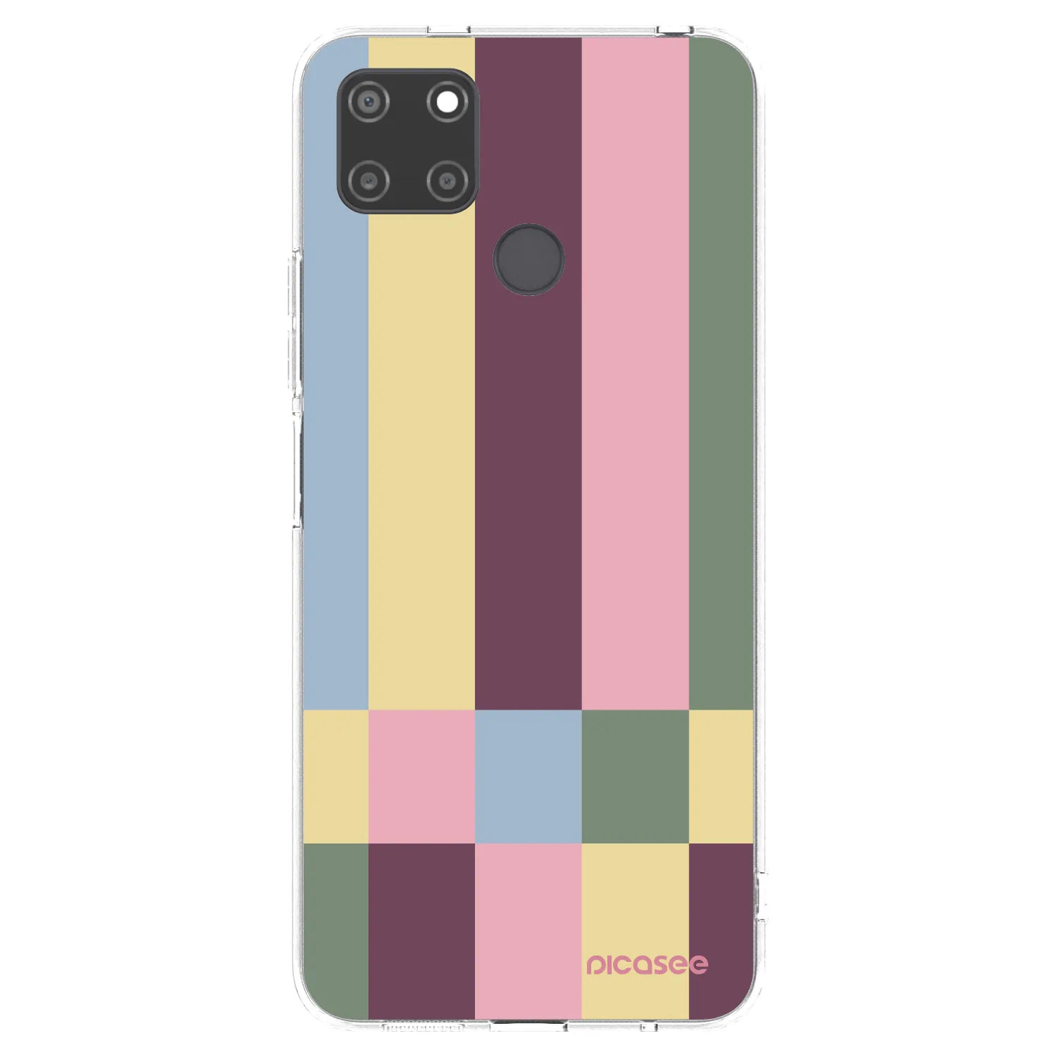Picasee silikonowe przeźroczyste etui na Realme C21Y - Lobby tiles