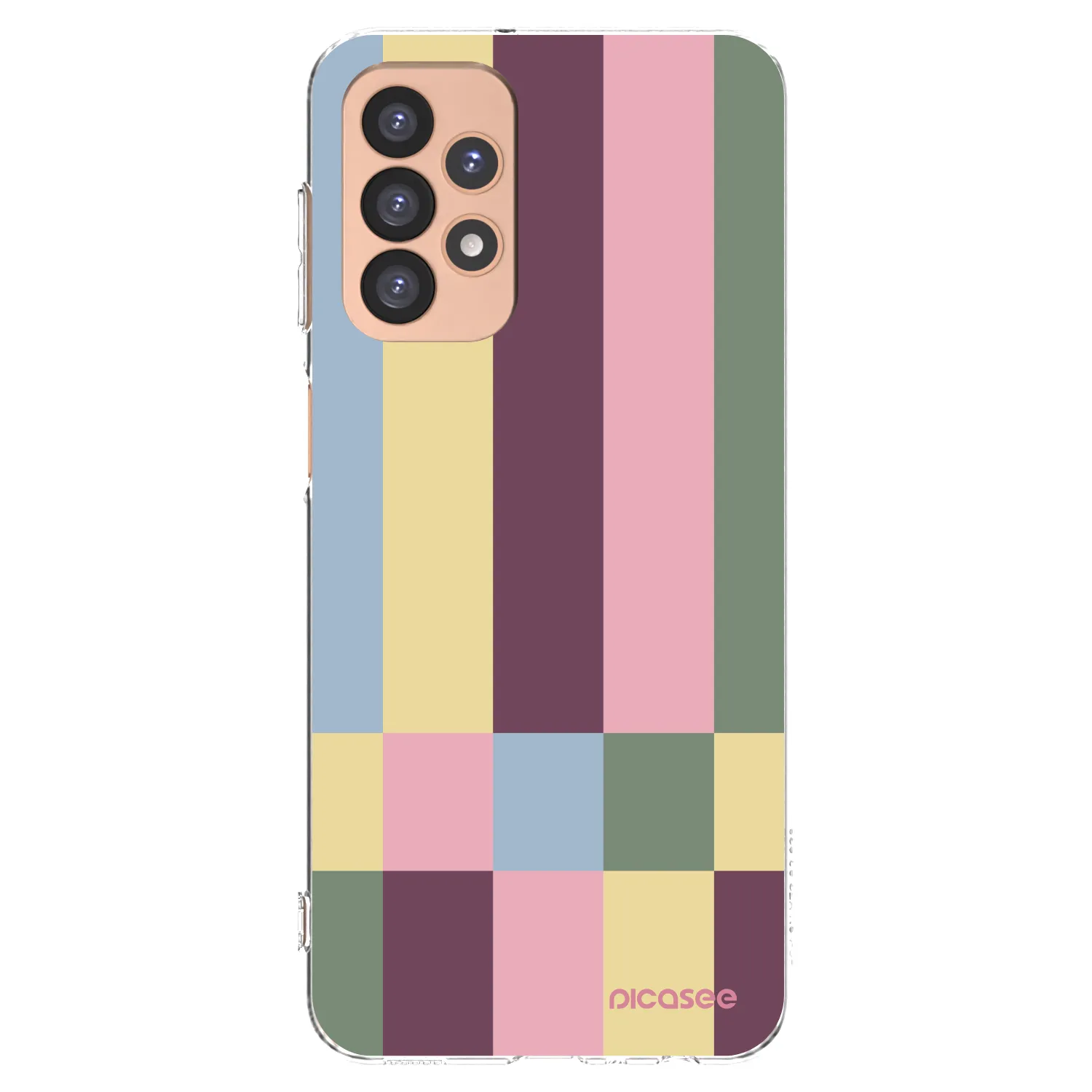Picasee silikonowe przeźroczyste etui na Samsung Galaxy A23 A236B 5G - Lobby tiles
