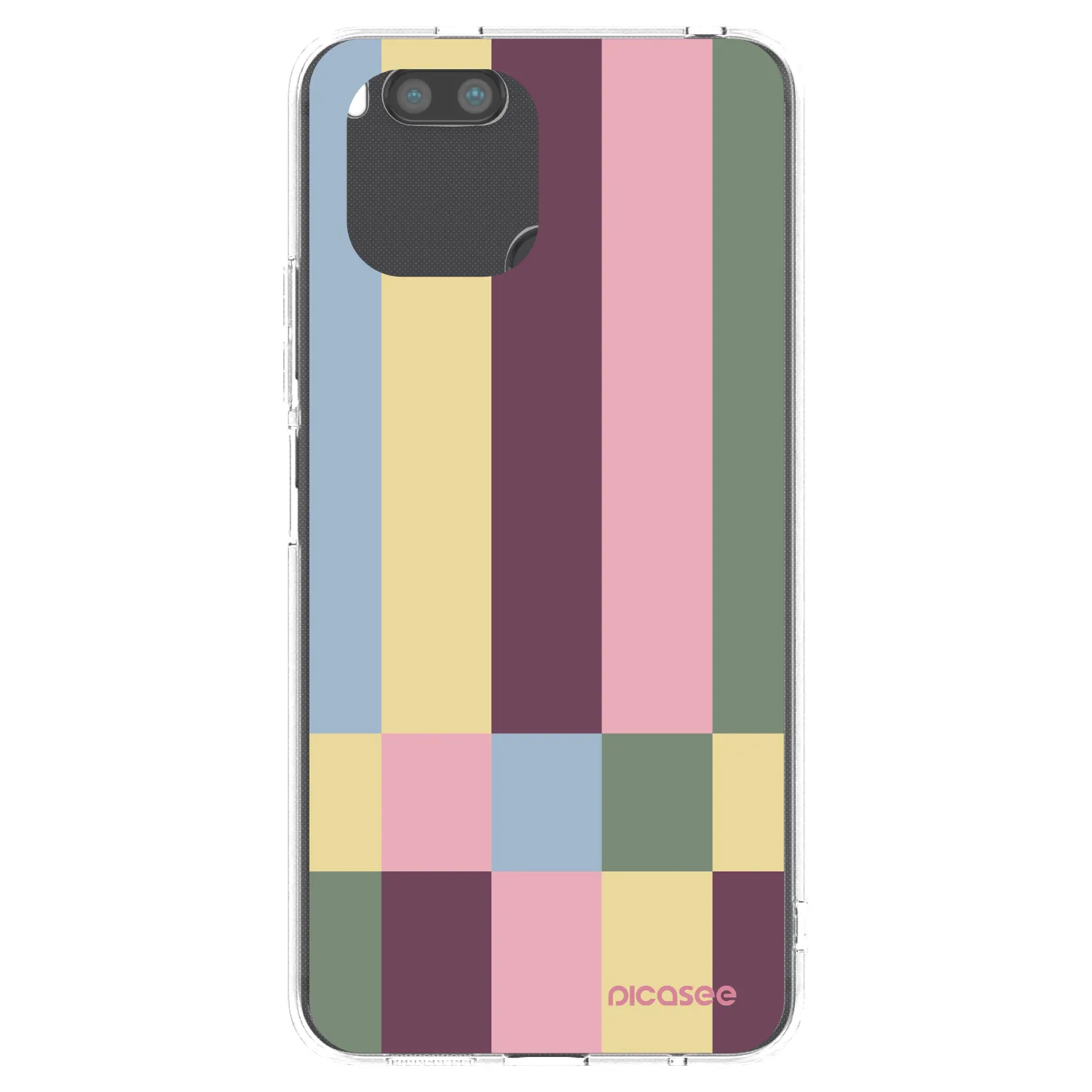 Picasee silikonowe przeźroczyste etui na Xiaomi Redmi A1 - Lobby tiles