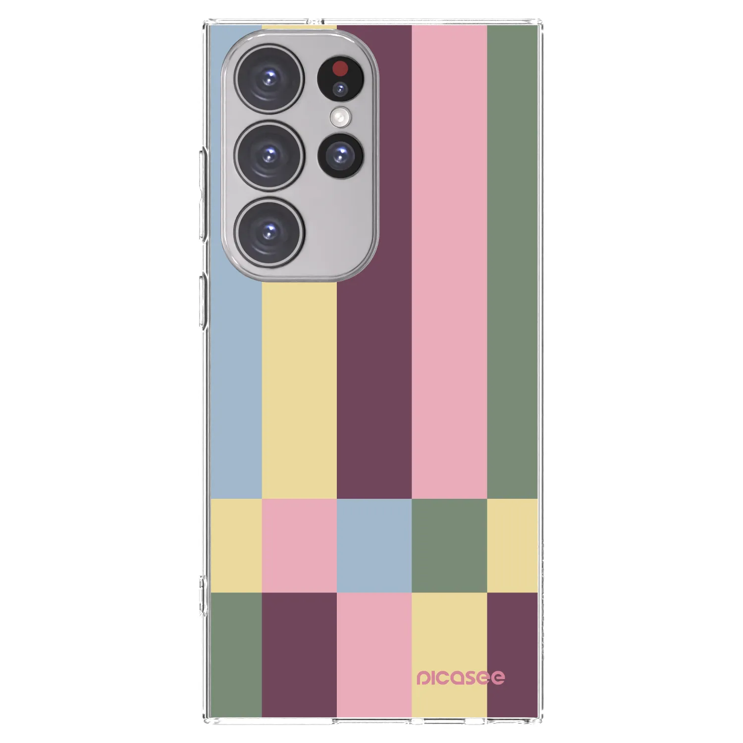 Picasee silikonowe przeźroczyste etui na Samsung Galaxy S23 Ultra 5G - Lobby tiles