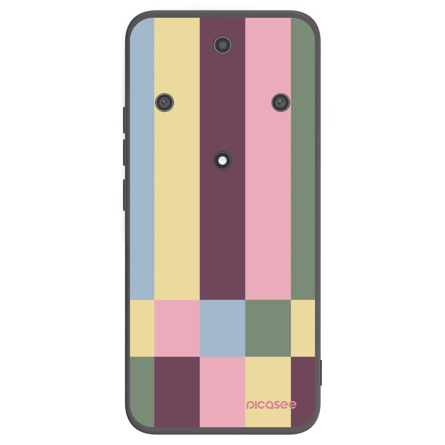Picasee silikonowe czarne etui na Honor Magic5 Lite 5G - Lobby tiles