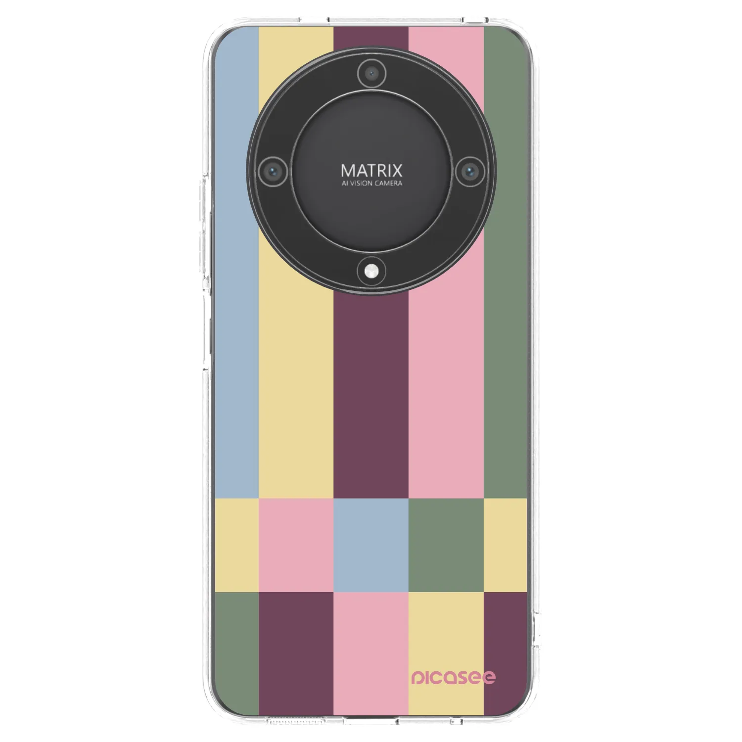 Picasee silikonowe przeźroczyste etui na Honor Magic5 Lite 5G - Lobby tiles