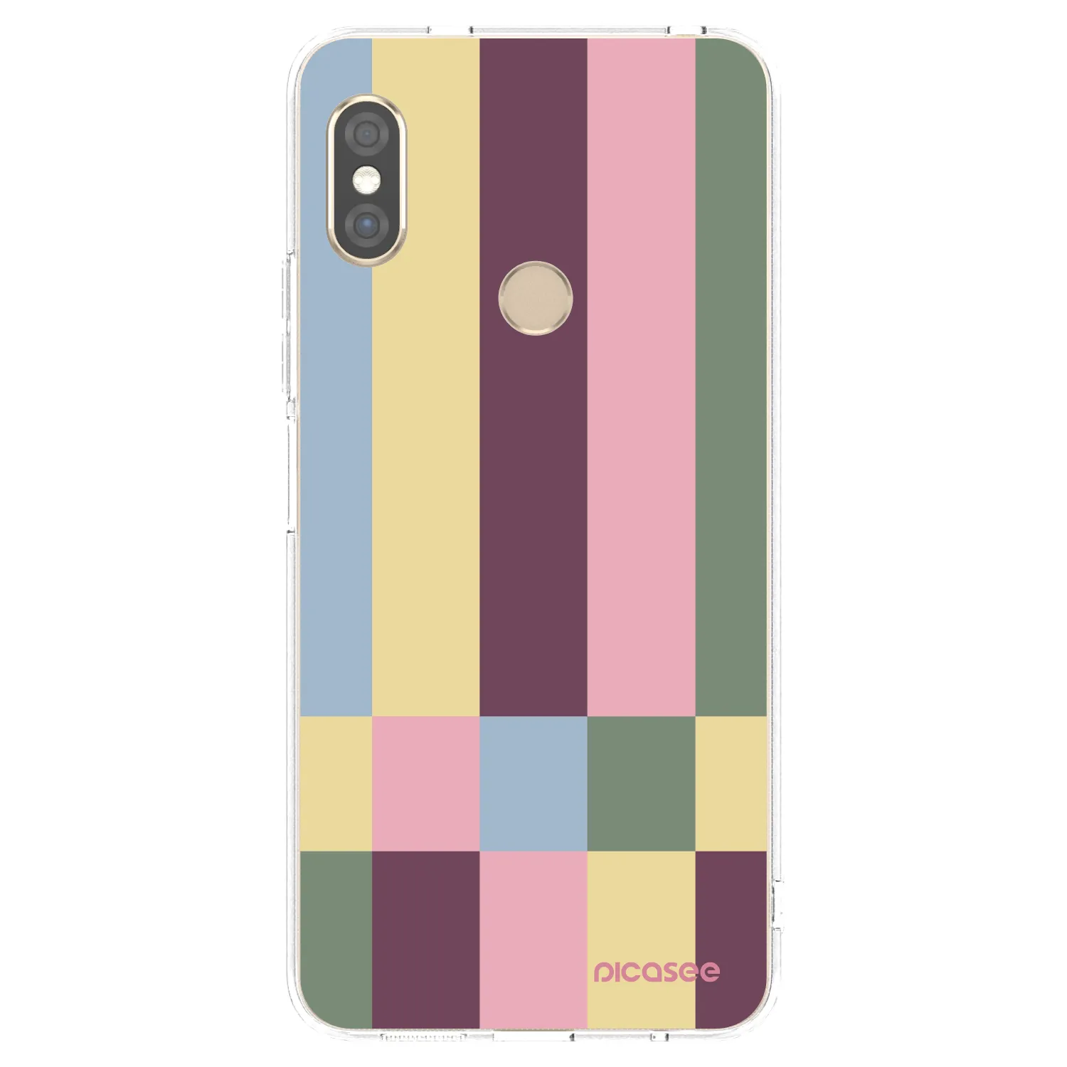 Picasee silikonowe przeźroczyste etui na Xiaomi Redmi Note 5 Global - Lobby tiles