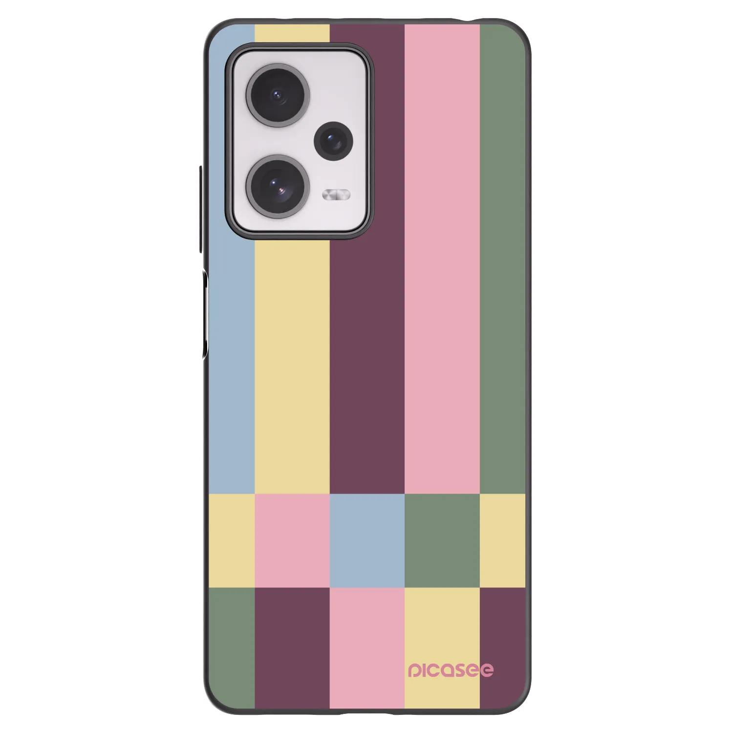 Picasee silikonowe czarne etui na Xiaomi Redmi Note 12 Pro+ 5G - Lobby tiles