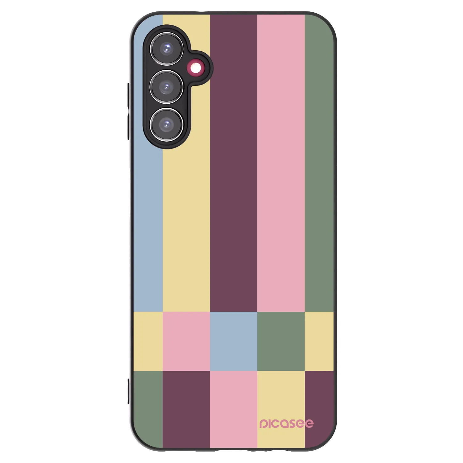 Picasee silikonowe czarne etui na Samsung Galaxy A14 4G A145R - Lobby tiles