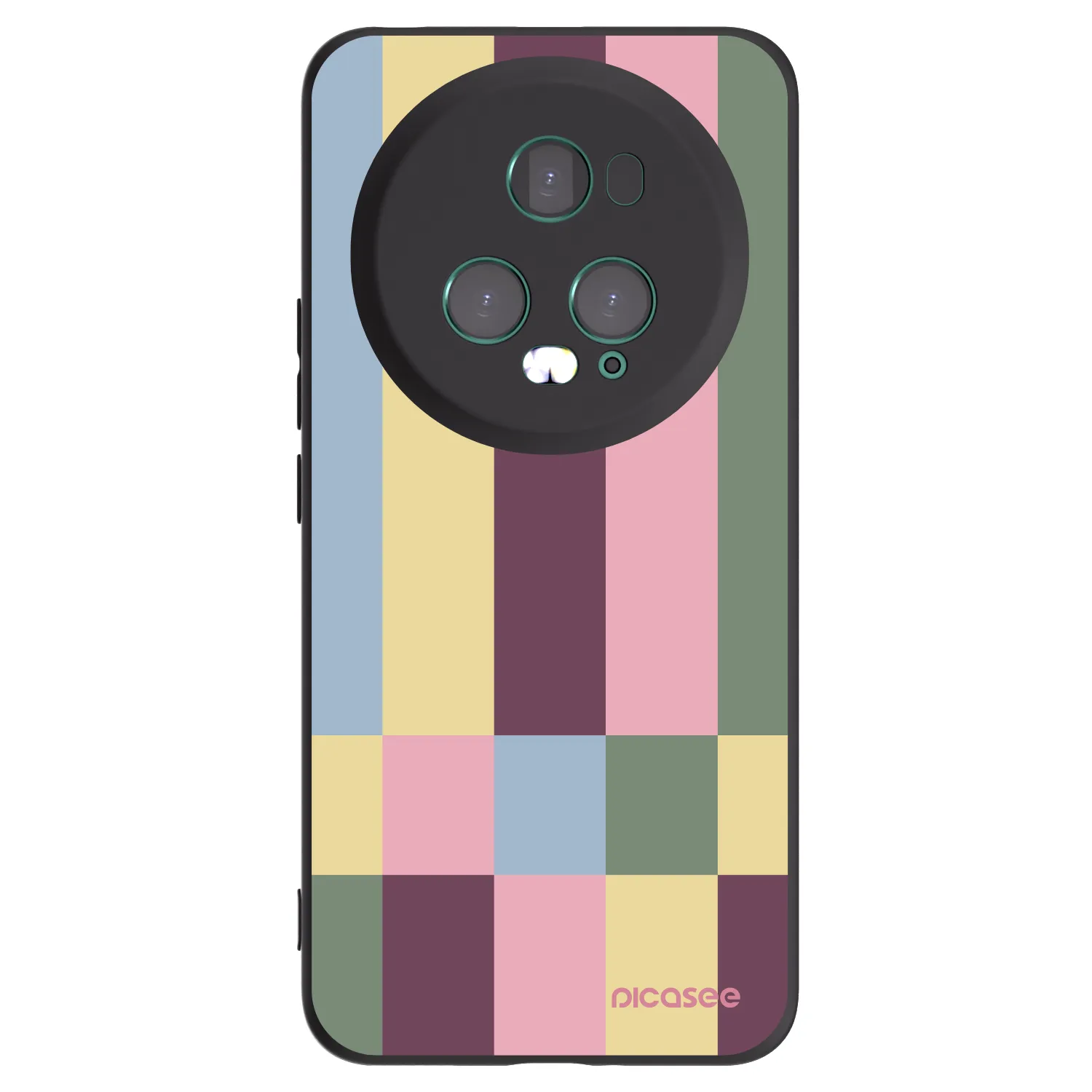 Picasee silikonowe czarne etui na Honor Magic5 Pro - Lobby tiles
