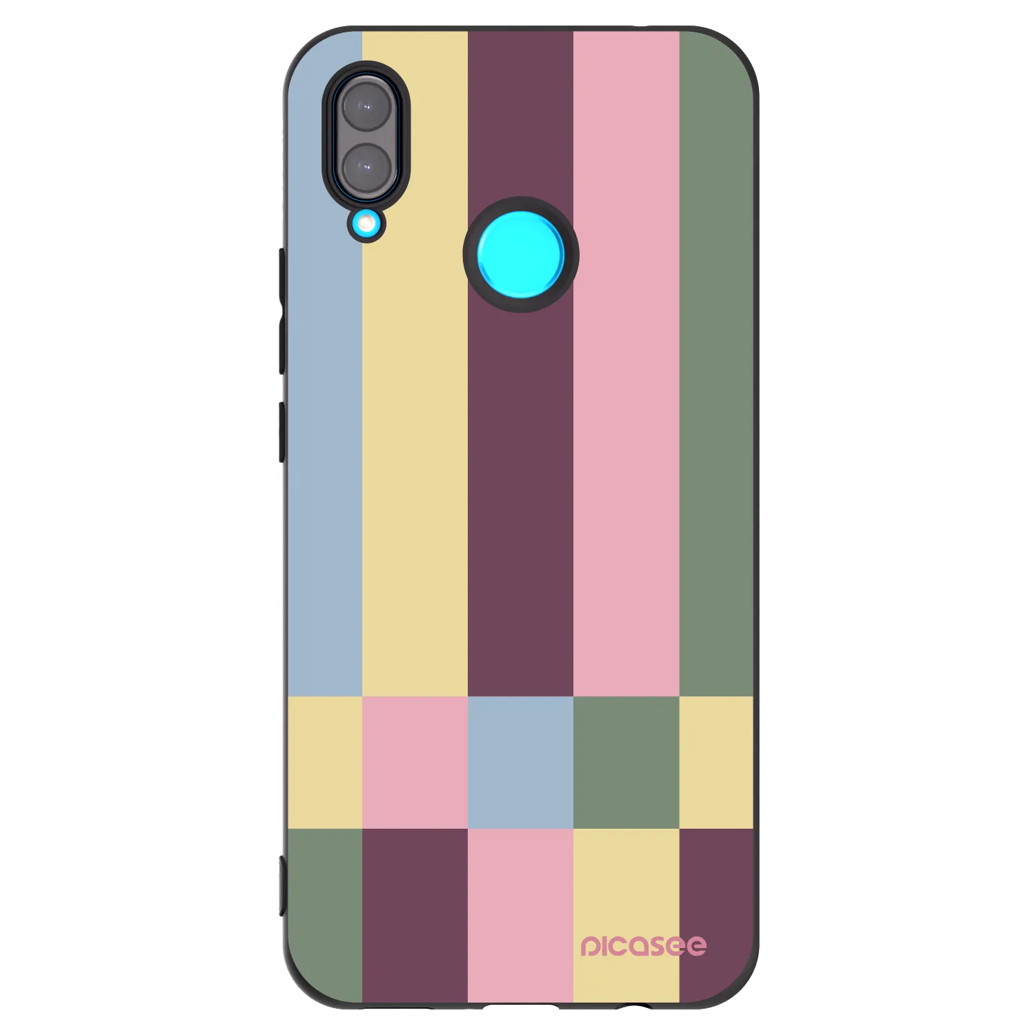 Picasee silikonowe czarne etui na Huawei Nova 3i - Lobby tiles