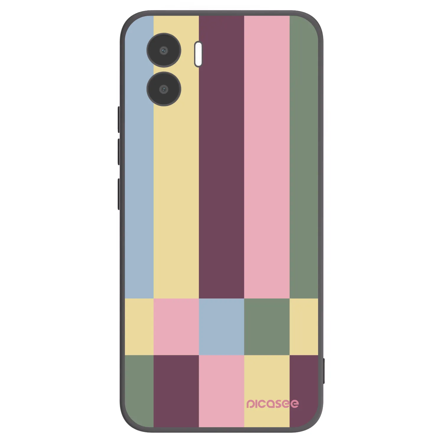 Picasee silikonowe czarne etui na Xiaomi Redmi A2 - Lobby tiles