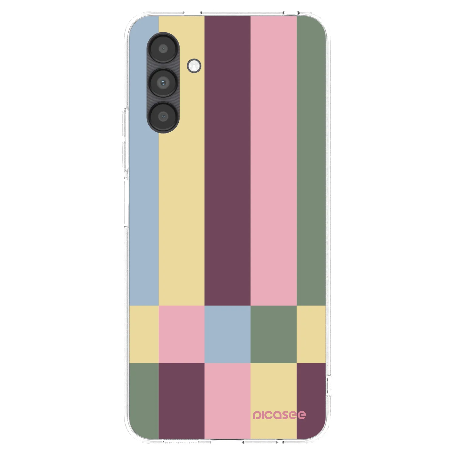 Picasee silikonowe przeźroczyste etui na Samsung Galaxy A04s A047F - Lobby tiles