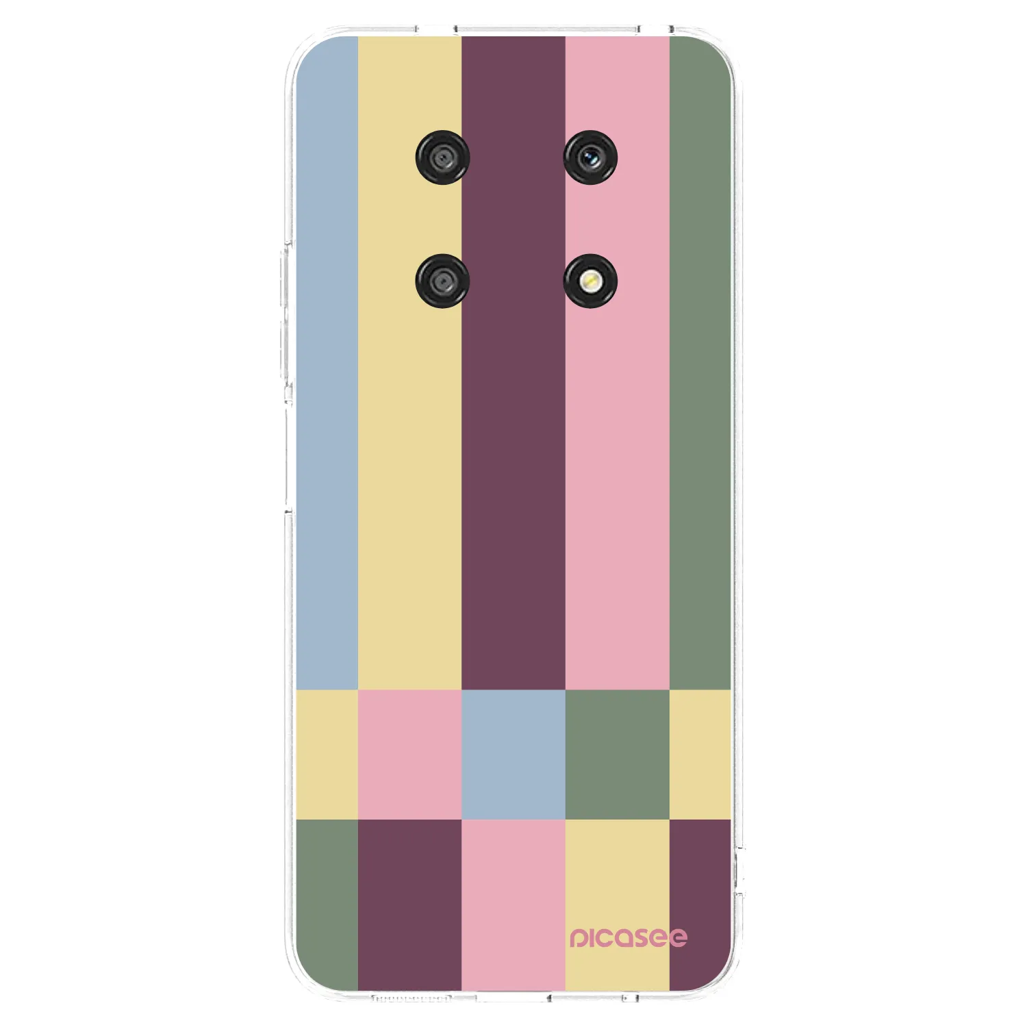 Picasee silikonowe przeźroczyste etui na Honor Magic4 Lite 5G - Lobby tiles