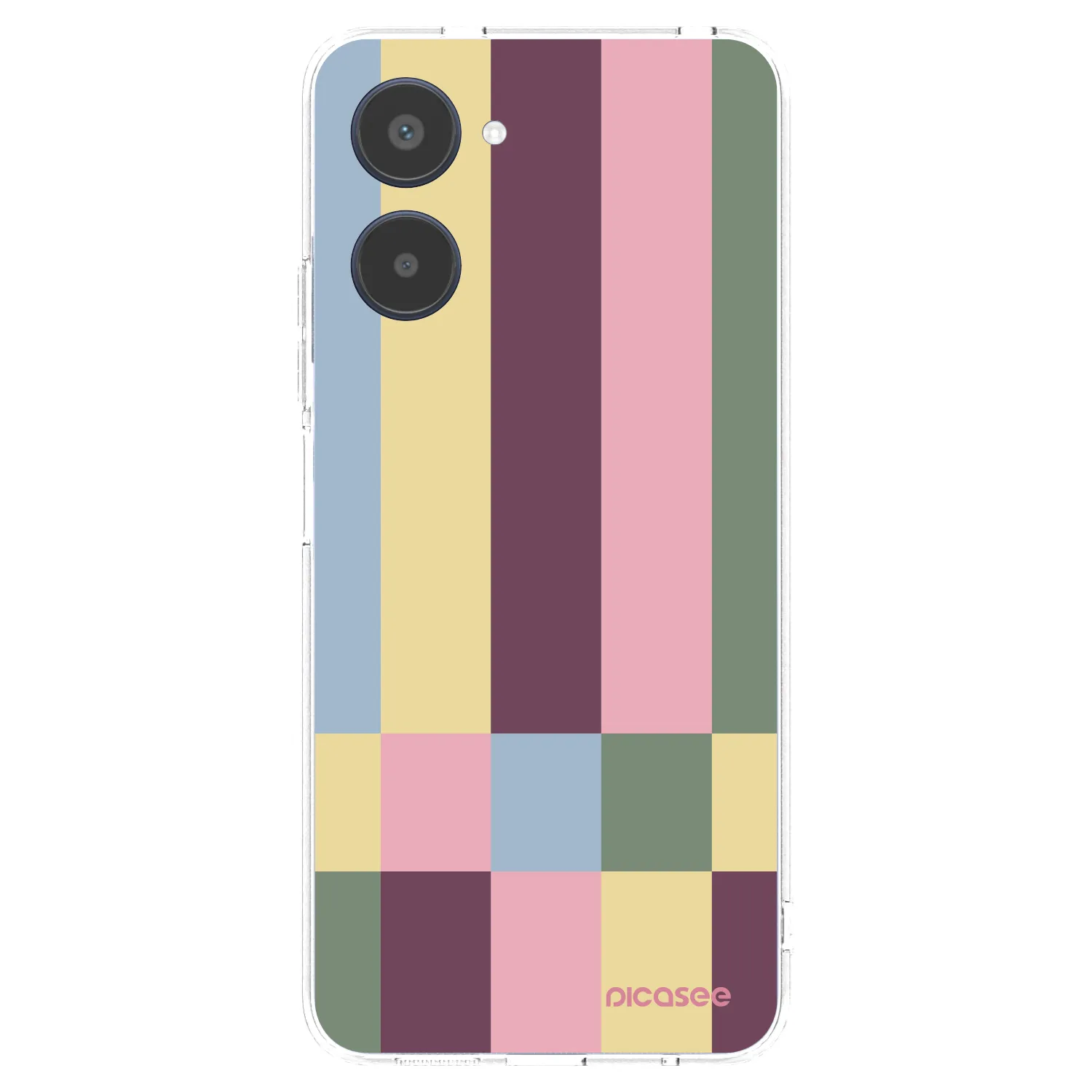 Picasee silikonowe przeźroczyste etui na Realme 10 4G - Lobby tiles