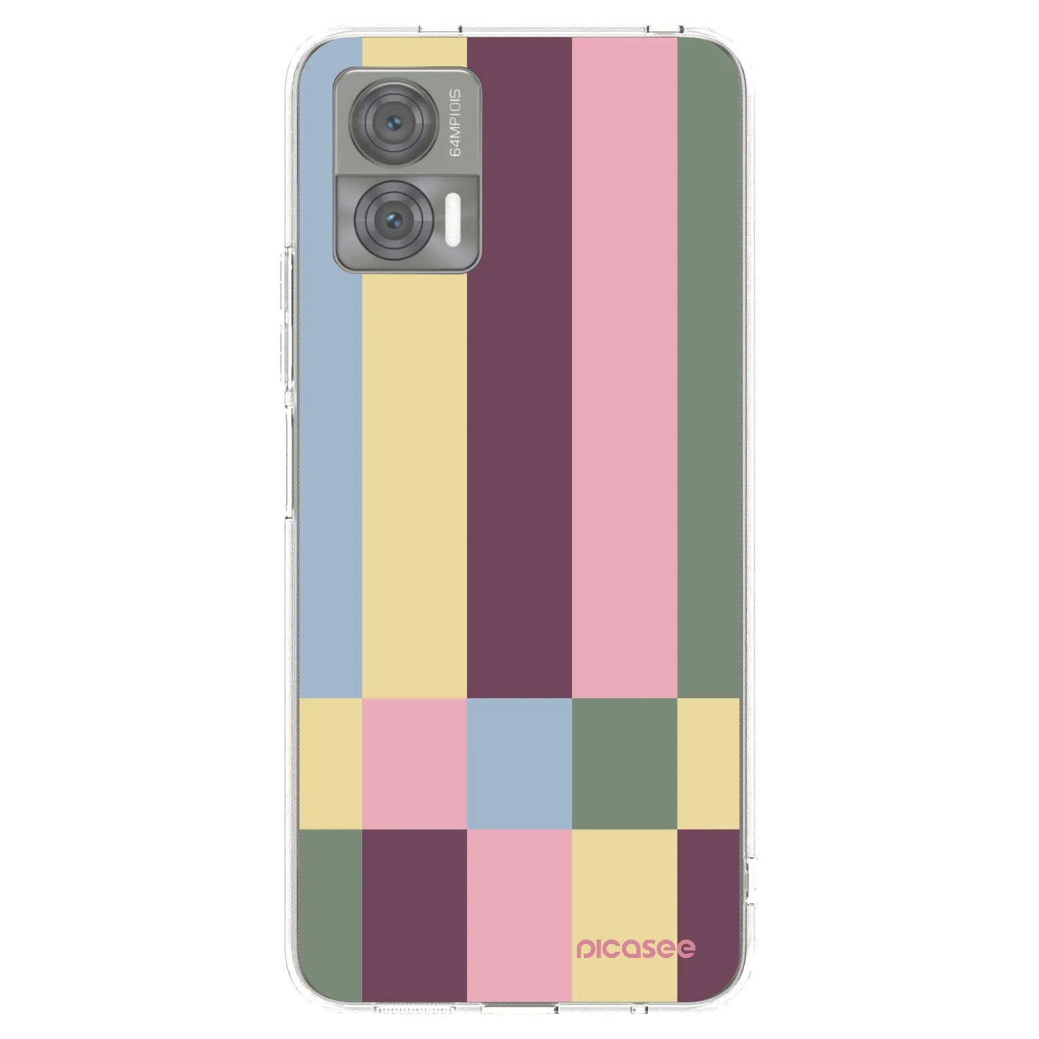 Picasee silikonowe przeźroczyste etui na Motorola Edge 30 Neo - Lobby tiles
