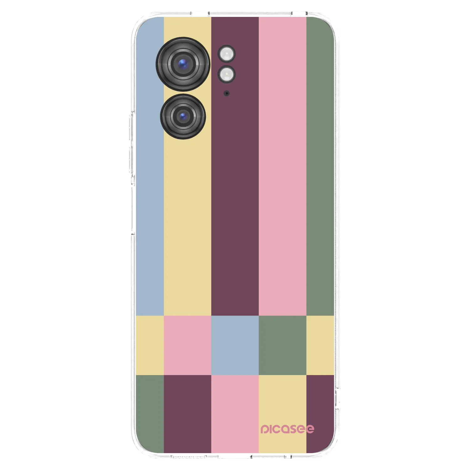 Picasee silikonowe przeźroczyste etui na Motorola Edge 40 - Lobby tiles